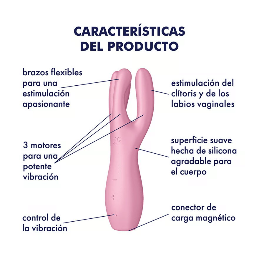 satisfyer threesome 3 pink vibrator caracteristicas del productopdv7WeO5ahQNN