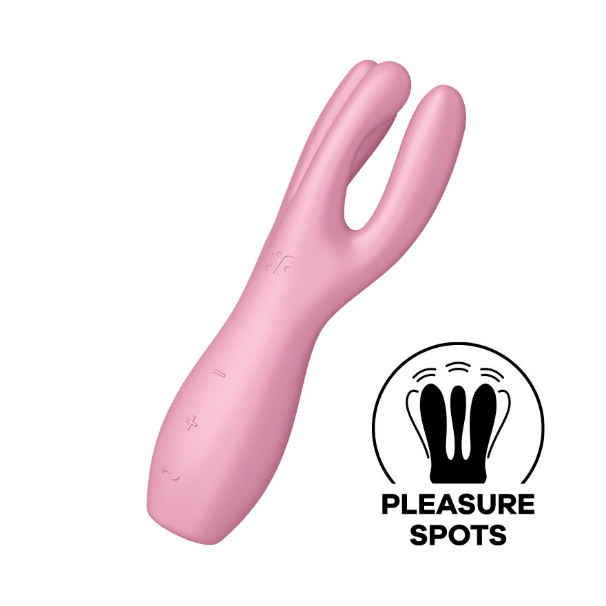 satisfyer threesome 3 pink vibrator front viewKXGqDPP6fcShc