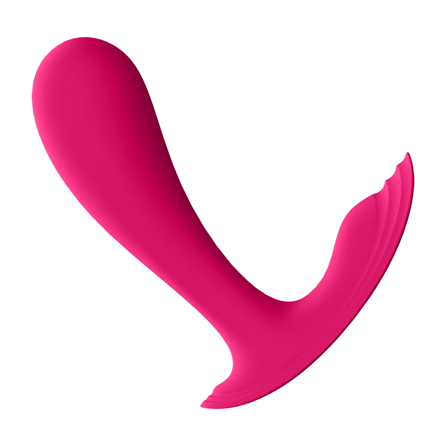 satisfyer top secret pink wearable vibrator side view