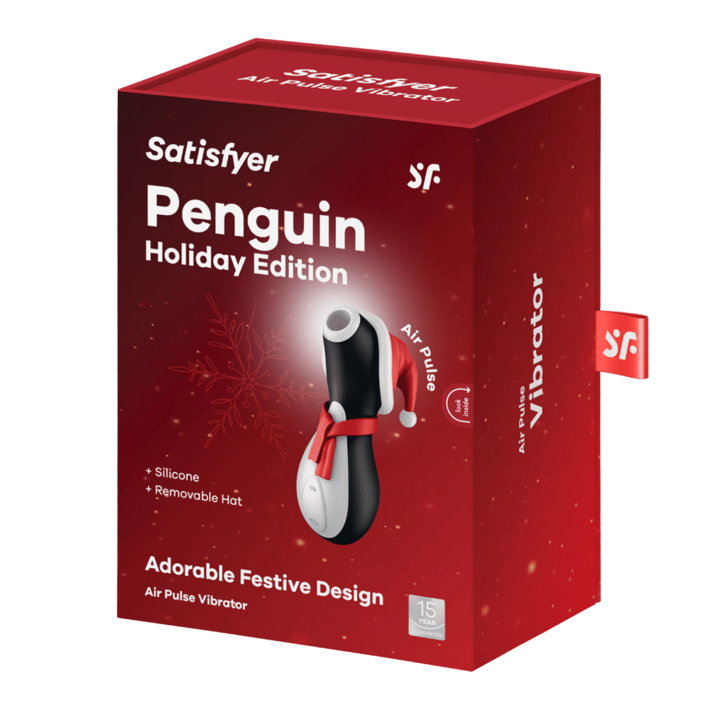 Satisfyer penguin holiday edition airpulse packaging