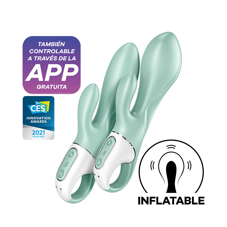 satisfyer air pump bunny 5 app controlled vibrator green app and award view spanish4MU4GhjvYUDbV